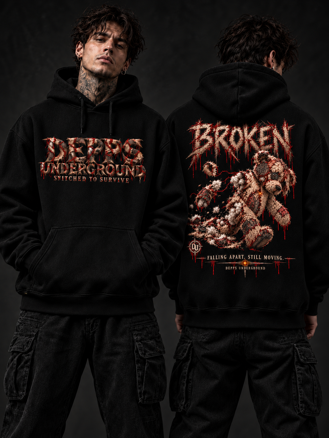 BROKEN — Black Hoodie