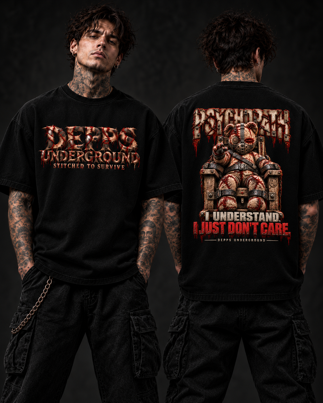 PSYCHOPATH — Black Tee